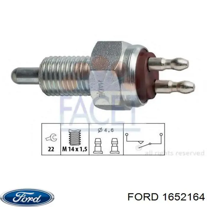Купить 1652164 Ford Датчик света заднего хода