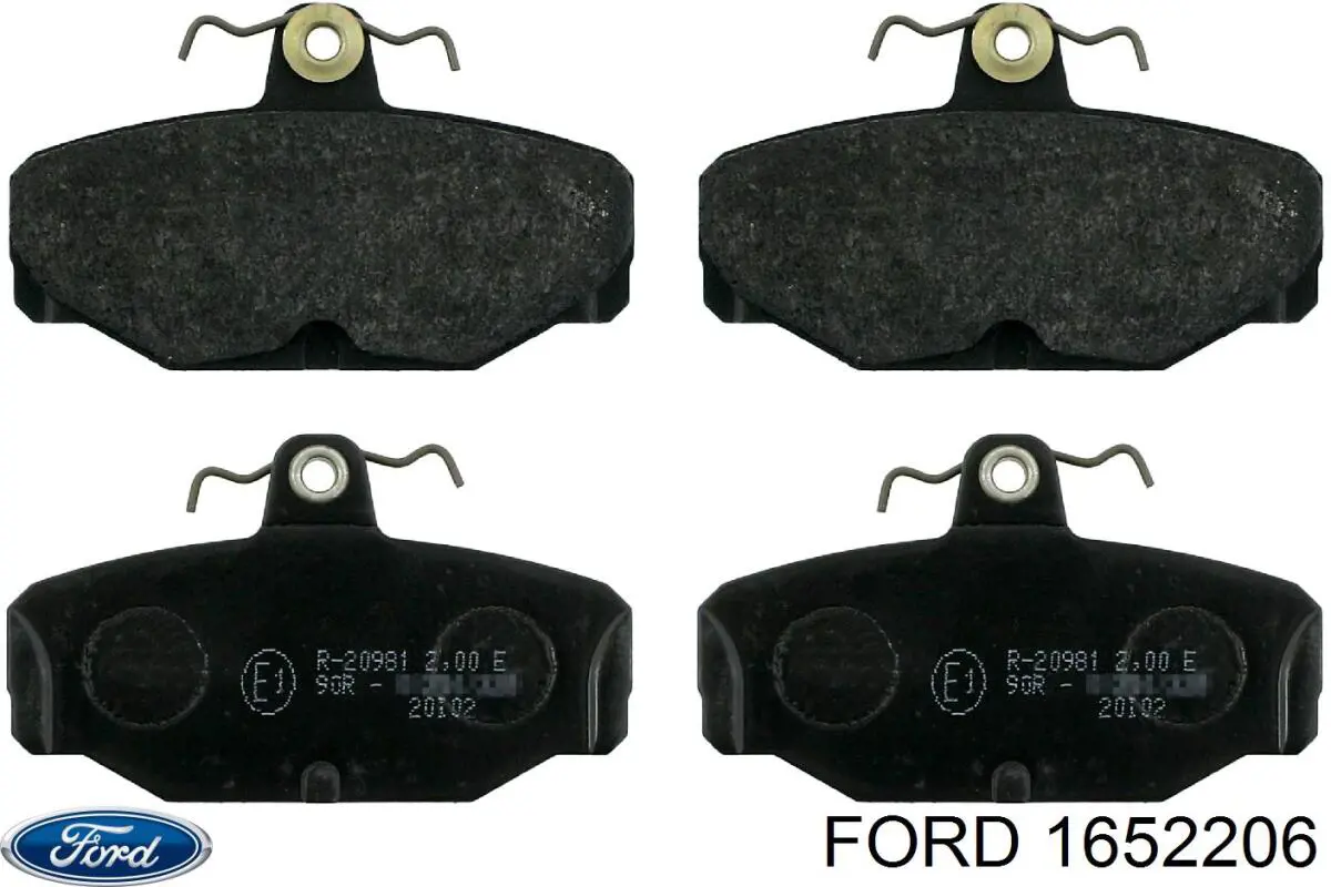 1652206 Ford колодки тормозные задние дисковые