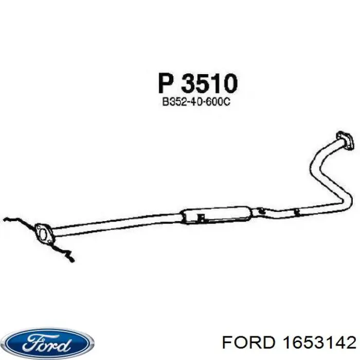 Суппорт тормозной передний правый 1653142 Ford