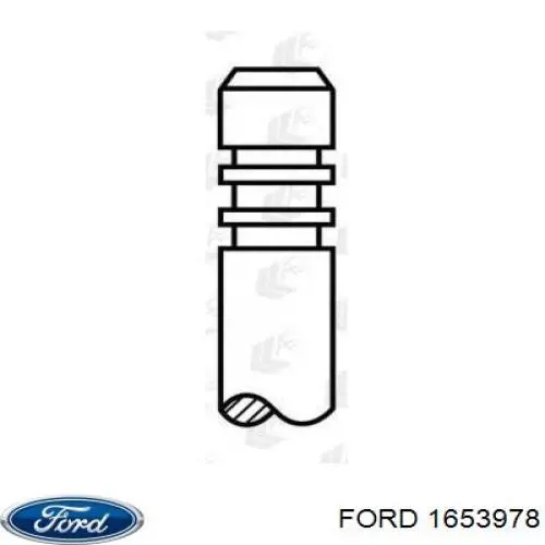 1653978 Ford клапан выпускной