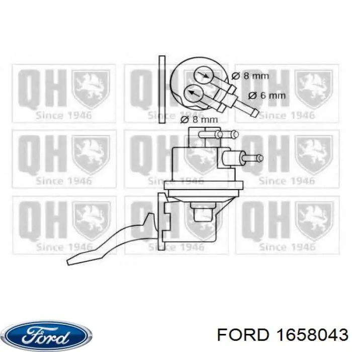 1658043 Ford топливный насос механический
