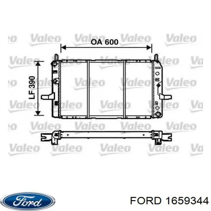 1659344 Ford радиатор