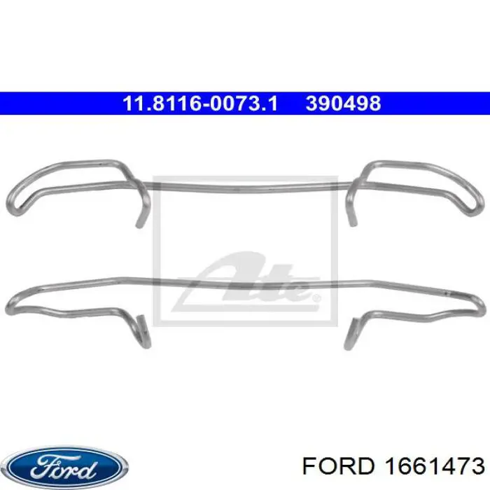 Комплект пружинок крепления дисковых колодок задних Ford 1661473 цена, от 4.74 USD
