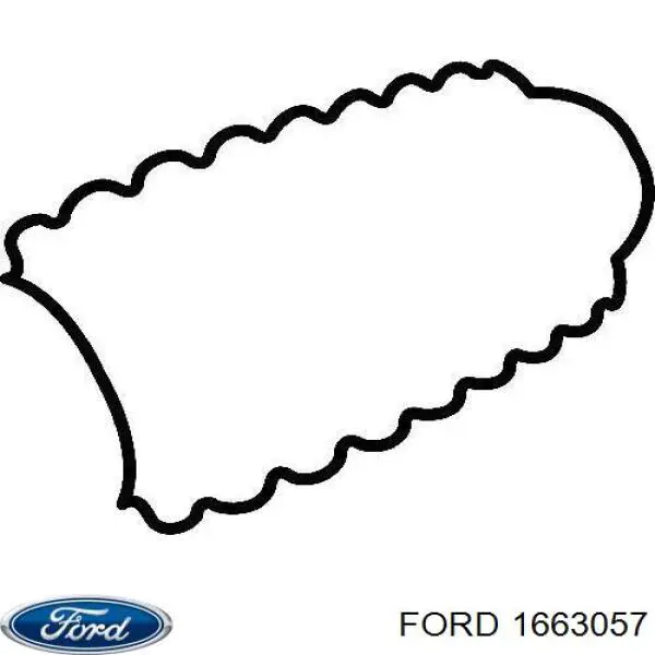1663057 Ford прокладка поддона картера двигателя