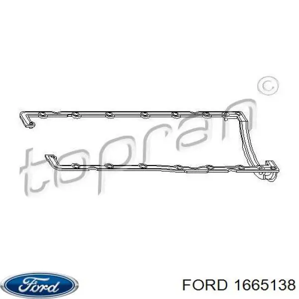 1665138 Ford прокладка поддона картера двигателя