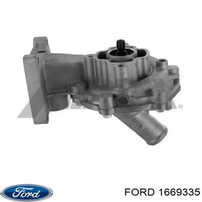 1669335 Ford помпа водяная (насос охлаждения, в сборе с корпусом)