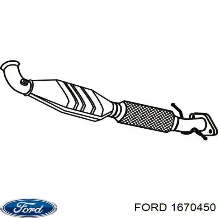 Каталитический нейтрализатор отработавших газов Ford 1670450 цена, от 186.77 USD