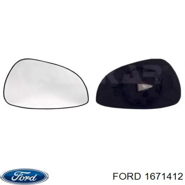 1671412 Ford зеркальный элемент зеркала заднего вида левого
