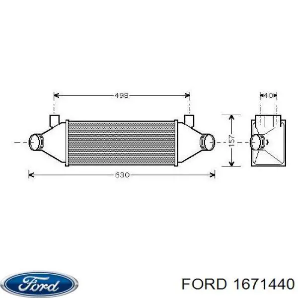 Купить 1671440 Ford Интеркулер