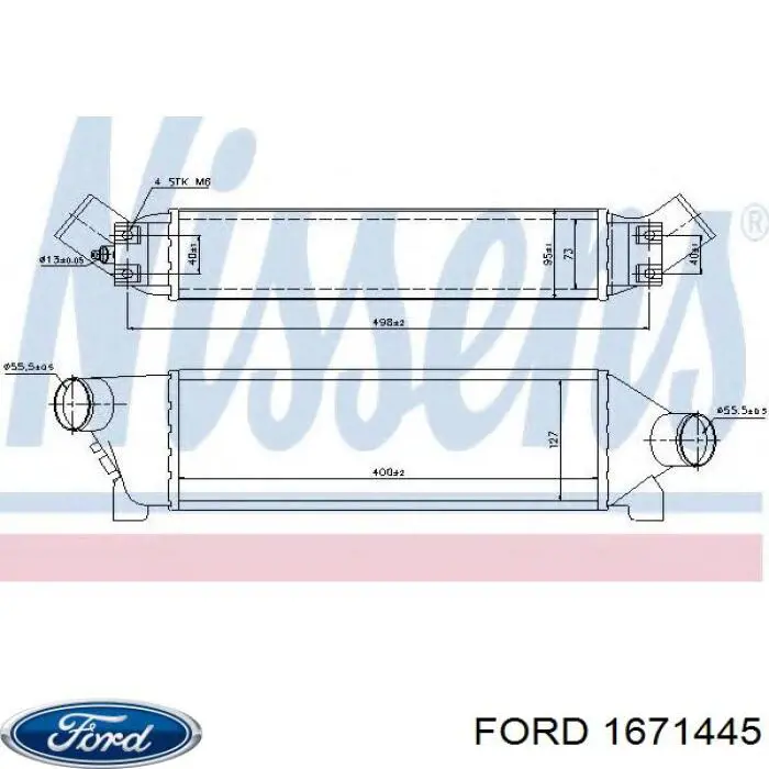 Купить 1671445 Ford Интеркулер