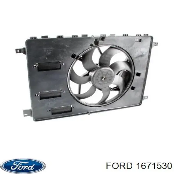 Диффузор вентилятора в сборе с мотором и крыльчаткой 1671530 Ford