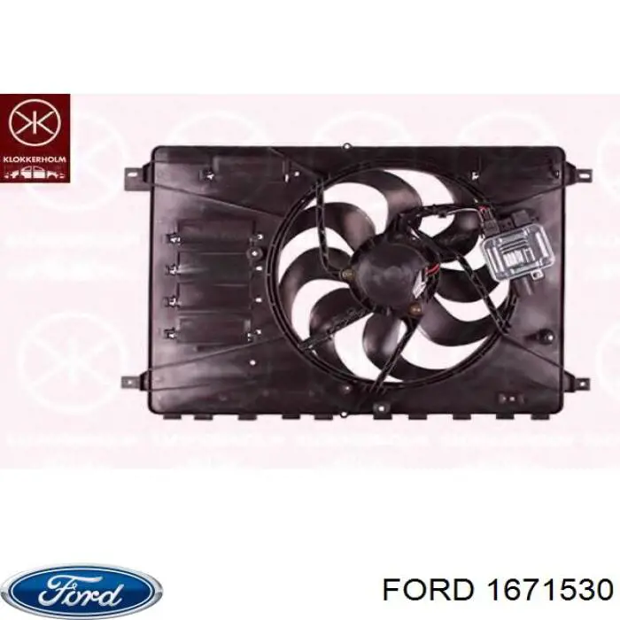 Диффузор радиатора охлаждения в сборе с мотором и крыльчаткой Ford 1671530 цена, от 151.86 USD