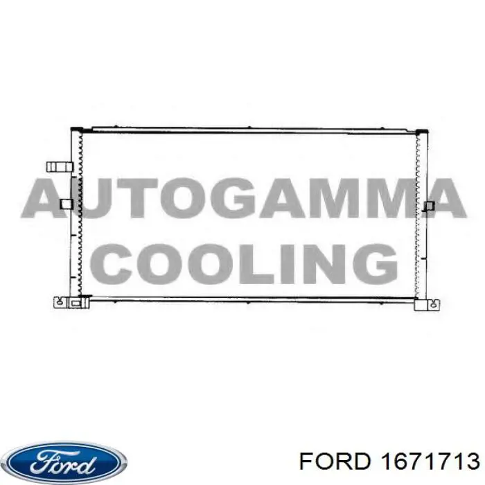 Купить 1671713 Ford Радиатор системы охлаждения кондиционера