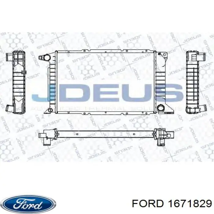Купить 1671829 Ford Радиатор водяной