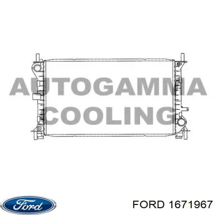Купить 1671967 Ford Радиатор водяной