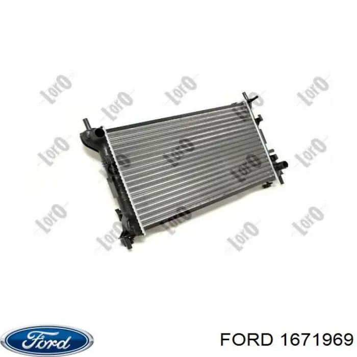 Радиатор охлаждения двигателя Ford 1671969 цена, от 76.00 USD