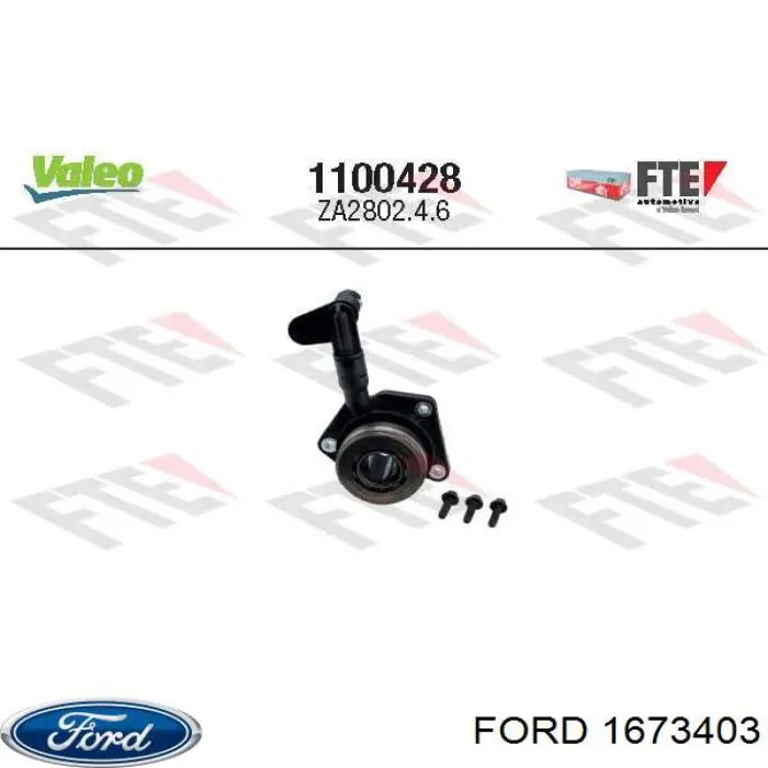 Купить 1673403 Ford Цилиндр сцепления в сборе с выжимным подшипником