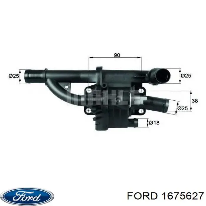 1675627 Ford термостат