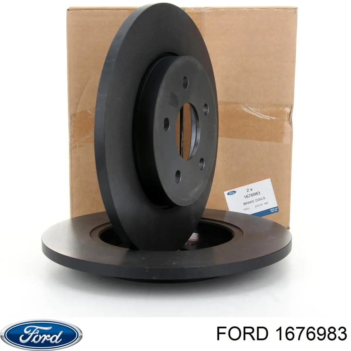 1676983 Ford диск тормозной задний