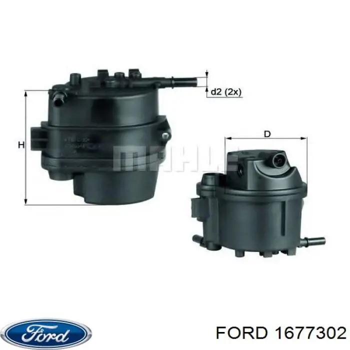 Filtro combustible 1677302 Ford