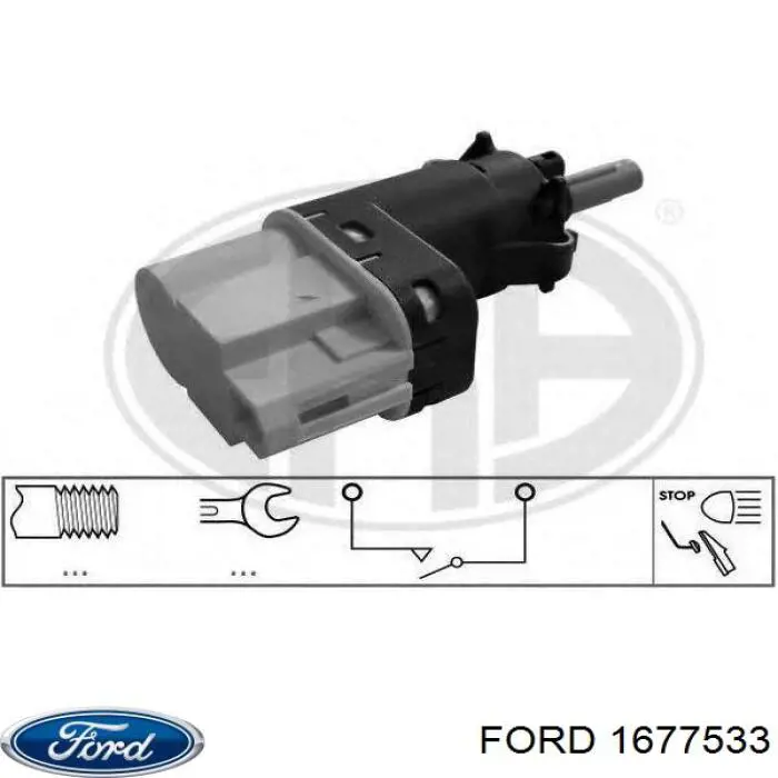 Interruptor Luz De Freno 1677533 Ford