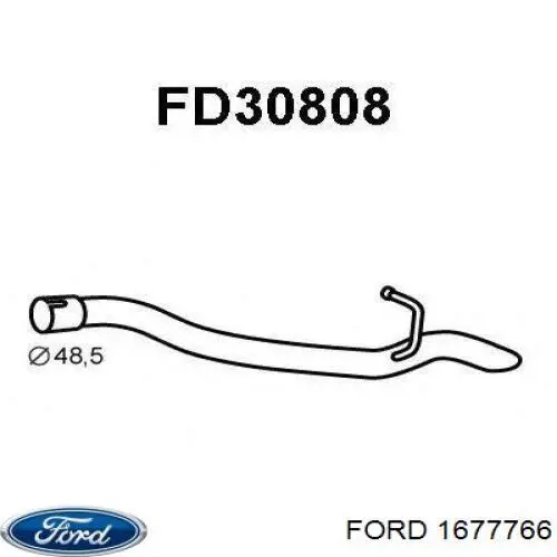 Выхлоп задний Ford 1364161 цена, от 14.35 USD