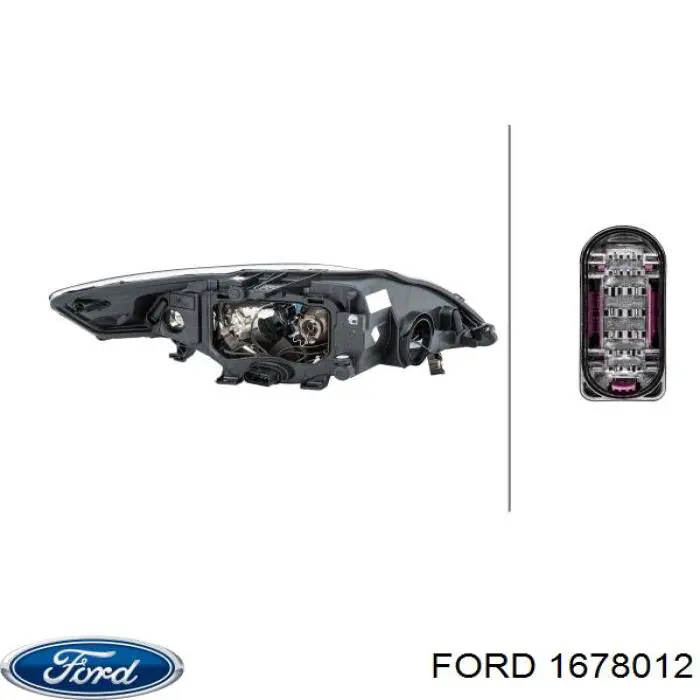 Фара левая Ford 1678012 цена, от 430.33 USD