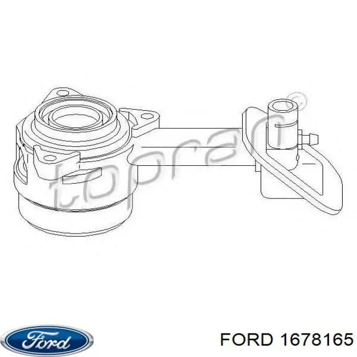 1678165 Ford Цилиндр сцепления рабочий в сборе с выжимным подшипником