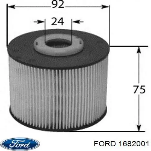 Фильтр тонкой очистки топлива Ford 1682001 цена, от 16.62 USD