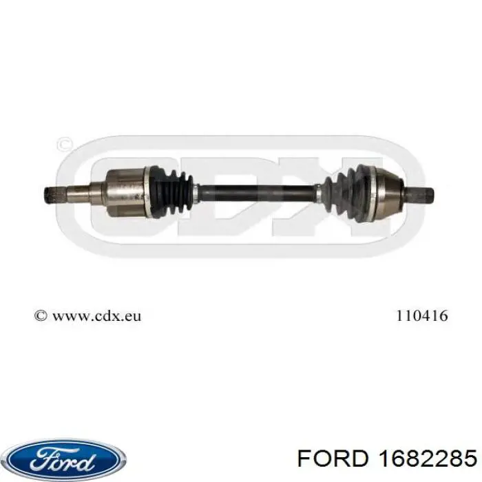 Полуось (привод) передняя левая 1682285 Ford