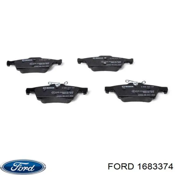 Купить 1683374 Ford Колодки тормозные задние, дисковые