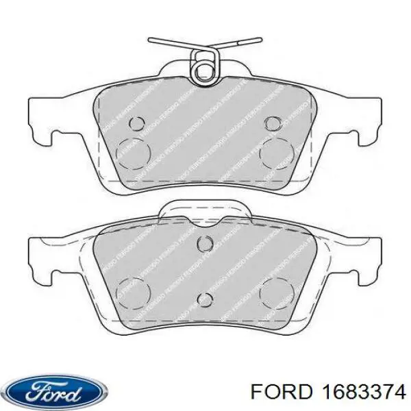 1683374 Ford колодки тормозные задние дисковые