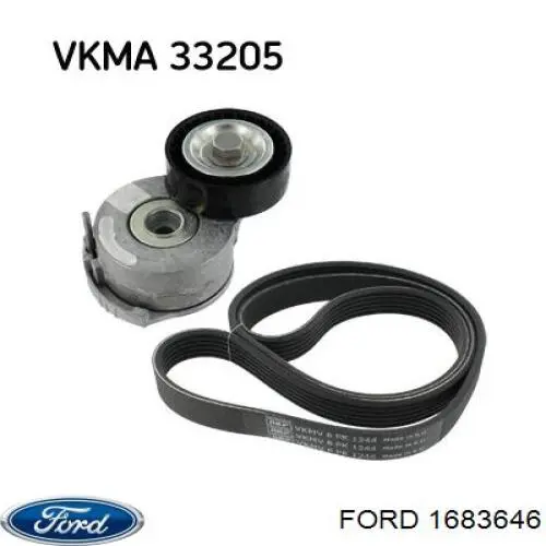 Роликовий модуль натяжителя ремня Ford 1683646 цена, от 35.18 USD