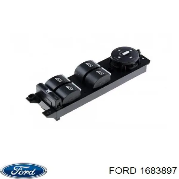 1683897 Ford unidade de botões dianteira esquerda de controlo de elevador de vidro