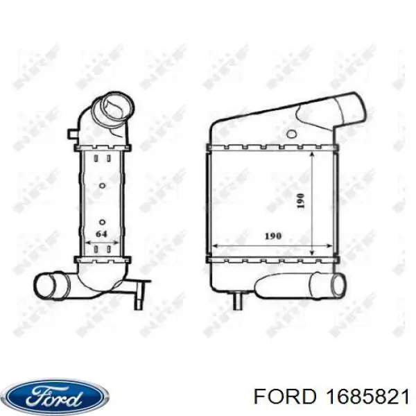 1685821 Ford fio das velas de incandescência