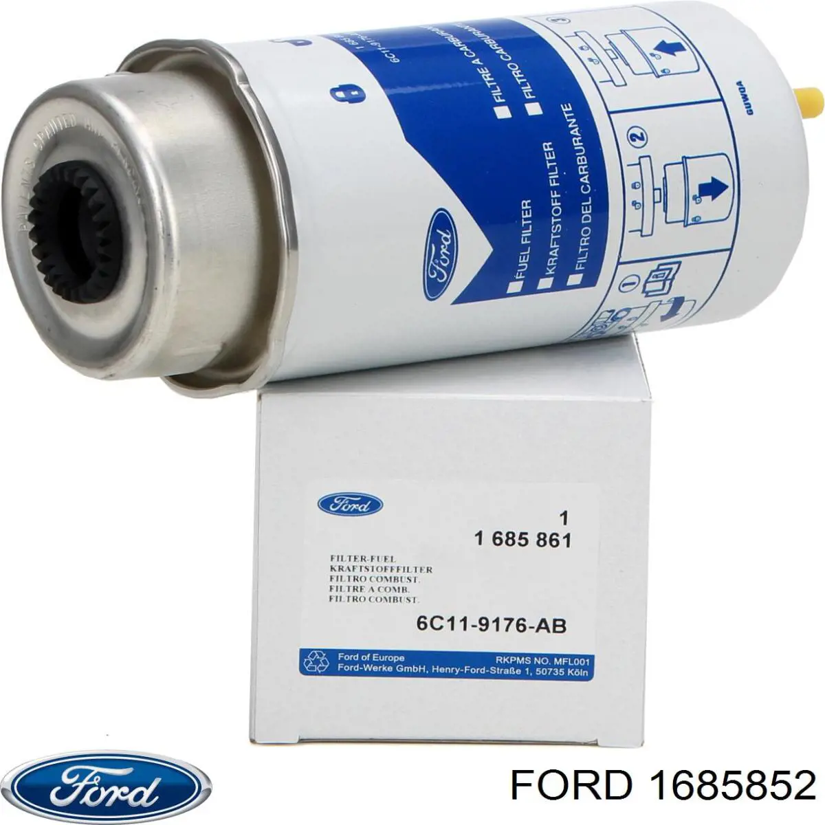 Купить 1685852 Ford Фильтр-отстойник топлива грубой очистки