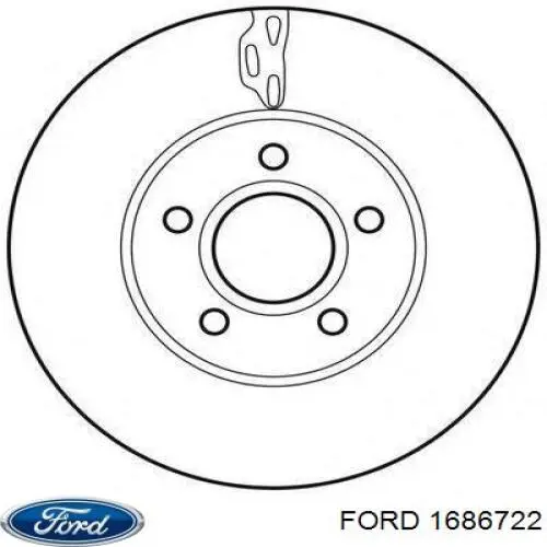 Передние тормозные диски 1686722 Ford