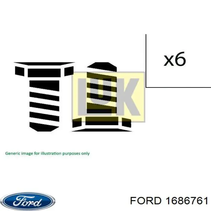 1686761 Ford Болт крепления маховика