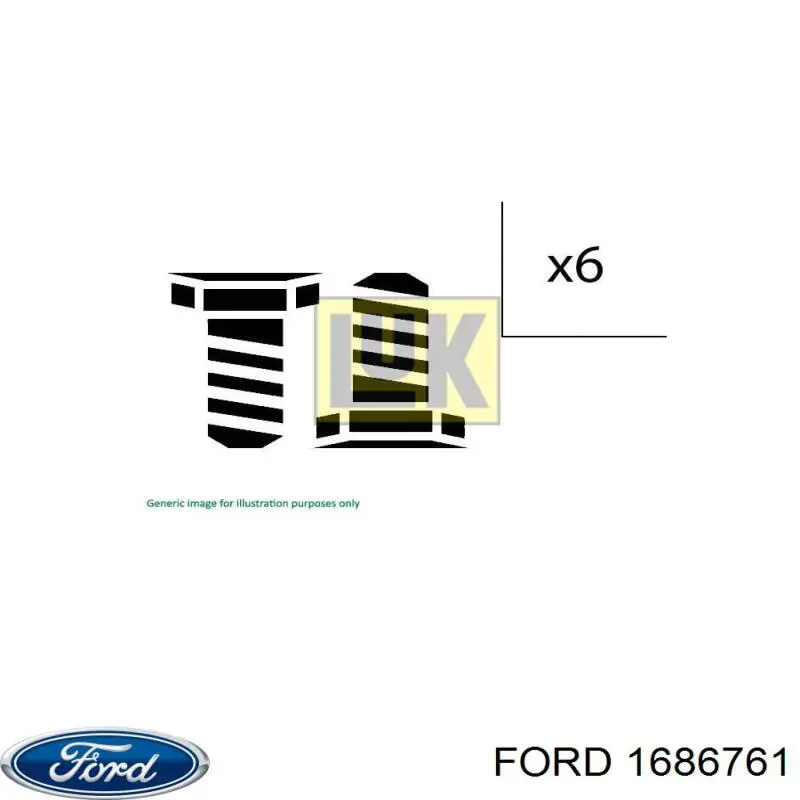 Болт крепления маховика Ford 1686761 цена, от 48.41 USD