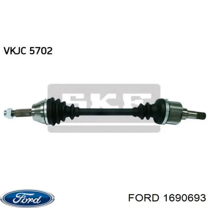 Левая полуось 1690693 Ford