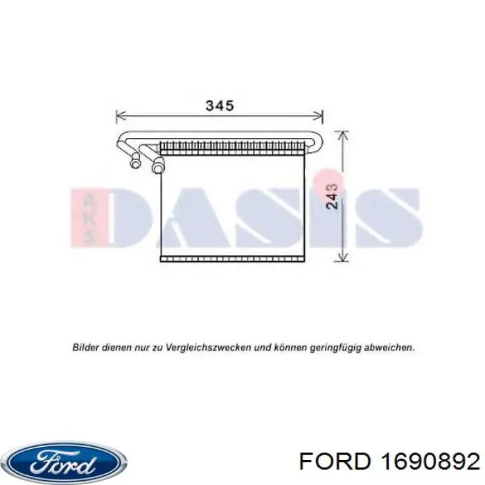 Испаритель кондиционера на Ford Focus III 