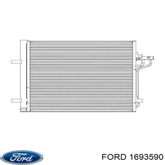 Конденсатор кондиционера Ford 1693590 цена, от 89.79 USD