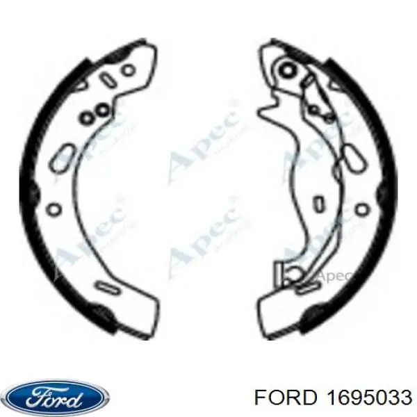 Задние барабанные колодки 1695033 Ford