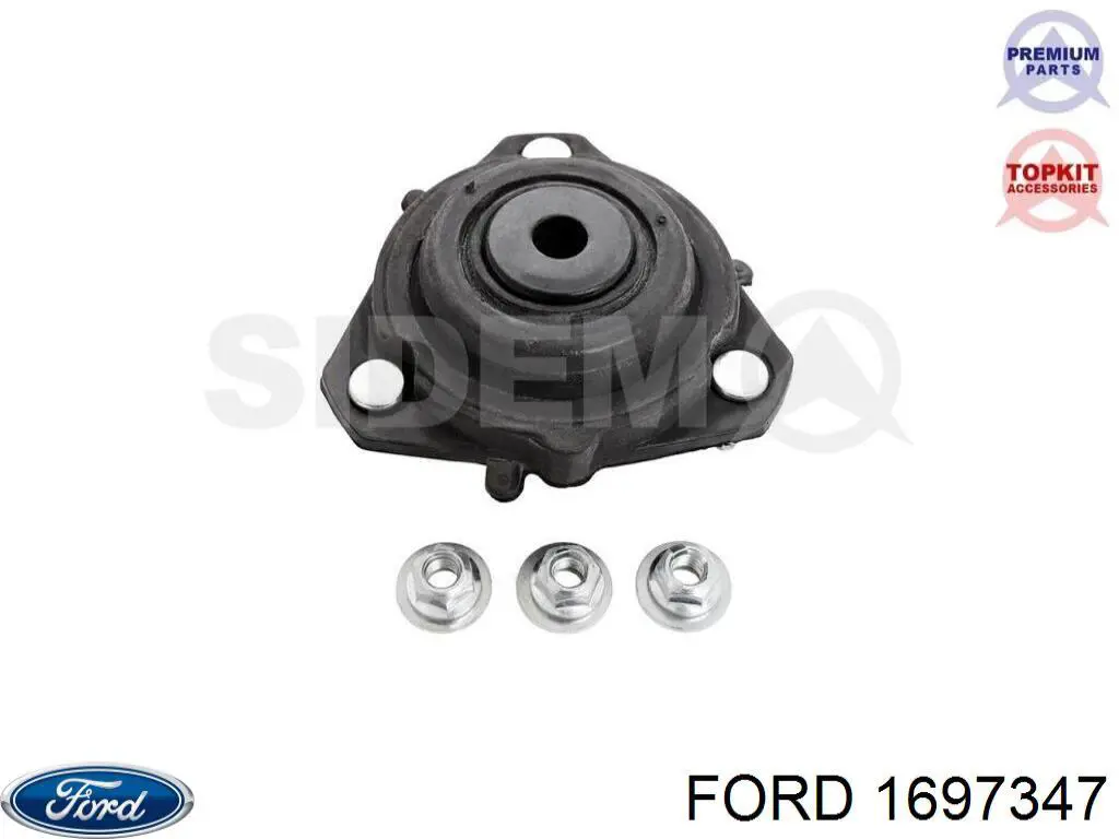 Опора стойки амортизатора переднего Ford 1697347 цена, от 13.28 USD