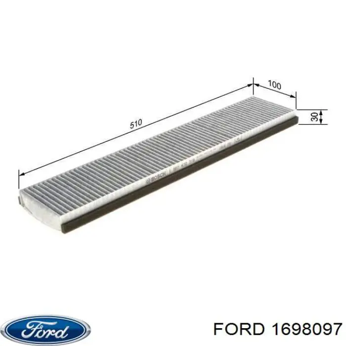 Фильтр воздушный отопителя Ford 1698097 цена, от 6.78 USD