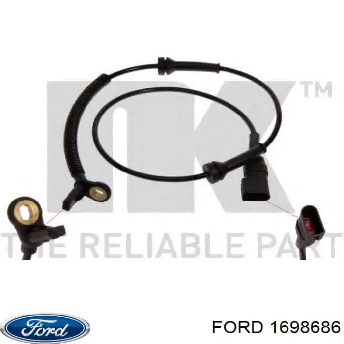 Купить 1698686 Ford Датчик АБС (ABS) передний