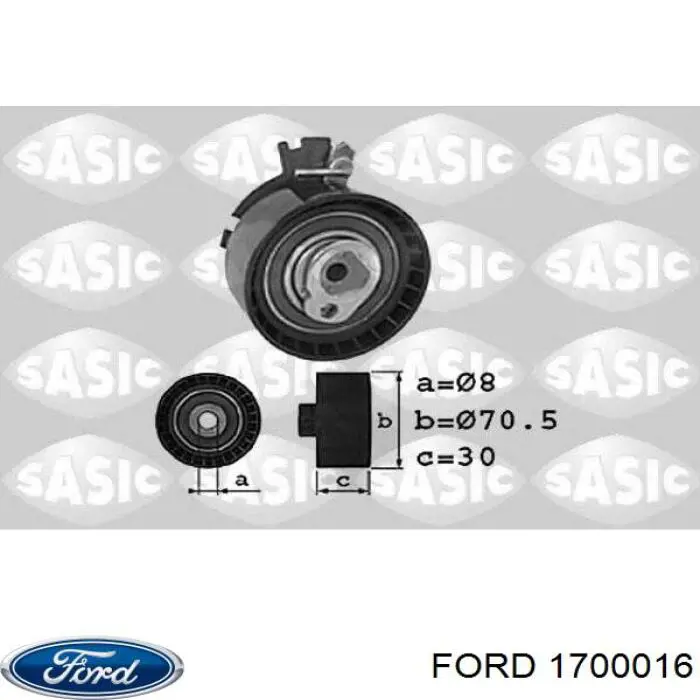 1700016 Ford kit de embraiagem (3 peças)