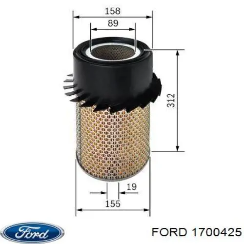 1700425 Ford воздушный фильтр