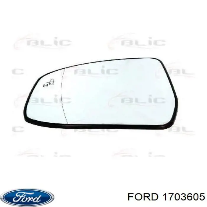 1703605 Ford зеркальный элемент зеркала заднего вида левого