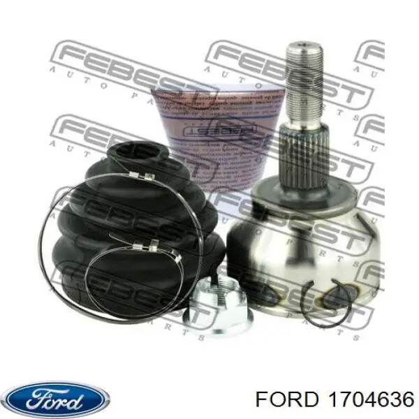2160644 Ford Полуось передняя, правая